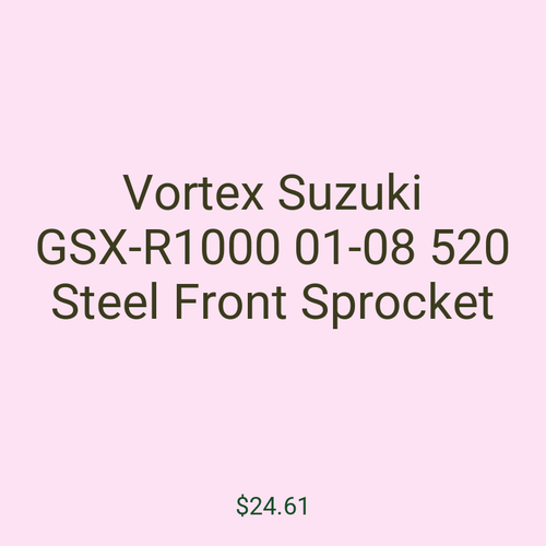 Vortex Suzuki GSX-R1000 01-08 520 Steel Front Sprocket