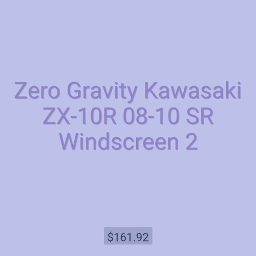 Zero Gravity Kawasaki ZX-10R 08-10 SR Windscreen 2
