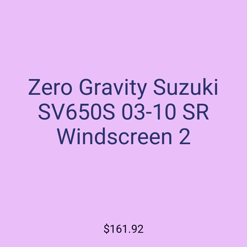Zero Gravity Suzuki SV650S 03-10 SR Windscreen 2