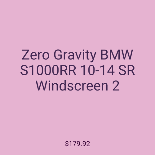 Zero Gravity BMW S1000RR 10-14 SR Windscreen 2
