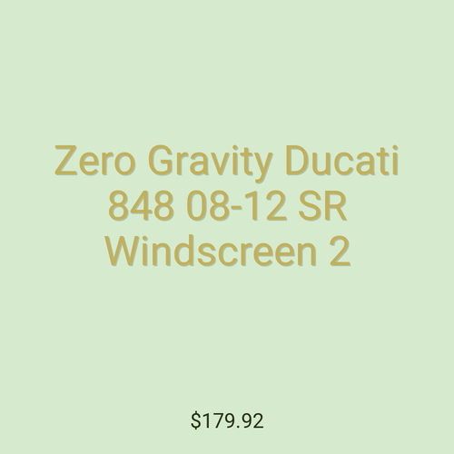 Zero Gravity Ducati 848 08-12 SR Windscreen 2