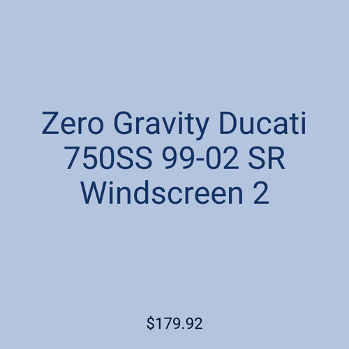 Zero Gravity Ducati 750SS 99-02 SR Windscreen 2