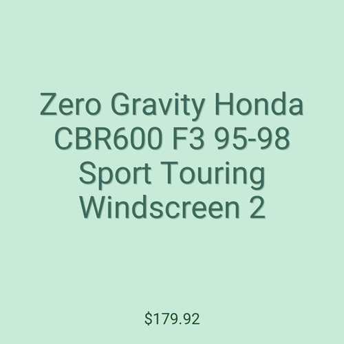 Zero Gravity Honda CBR600 F3 95-98 Sport Touring Windscreen 2