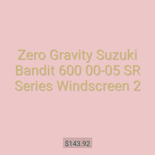 Zero Gravity Suzuki Bandit 600 00-05 SR Series Windscreen 2