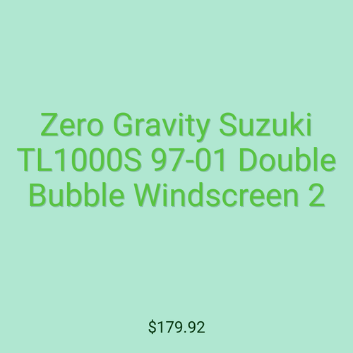 Zero Gravity Suzuki TL1000S 97-01 Double Bubble Windscreen 2