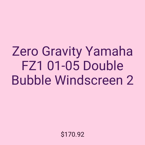 Zero Gravity Yamaha FZ1 01-05 Double Bubble Windscreen 2