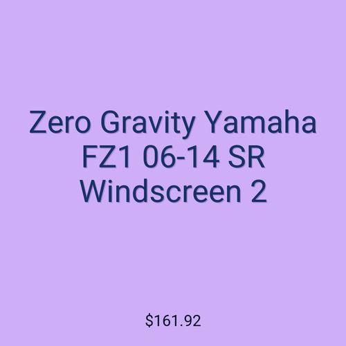 Zero Gravity Yamaha FZ1 06-14 SR Windscreen 2