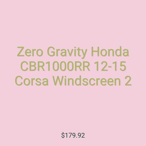 Zero Gravity Honda CBR1000RR 12-15 Corsa Windscreen 2
