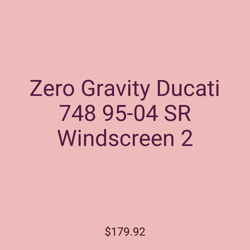 Zero Gravity Ducati 748 95-04 SR Windscreen 2