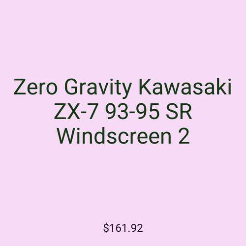 Zero Gravity Kawasaki ZX-7 93-95 SR Windscreen 2