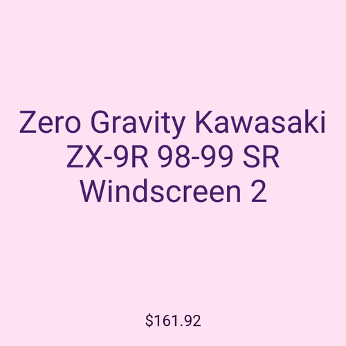 Zero Gravity Kawasaki ZX-9R 98-99 SR Windscreen 2