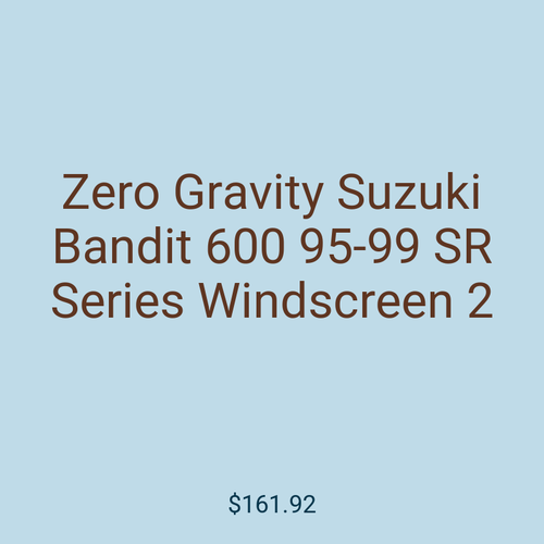 Zero Gravity Suzuki Bandit 600 95-99 SR Series Windscreen 2