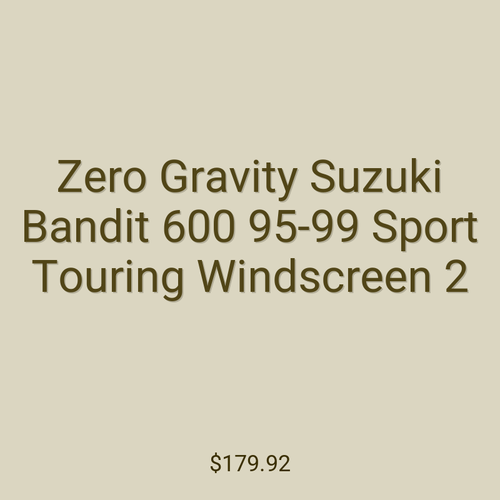 Zero Gravity Suzuki Bandit 600 95-99 Sport Touring Windscreen 2