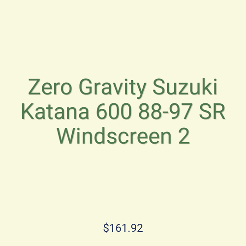Zero Gravity Suzuki Katana 600 88-97 SR Windscreen 2