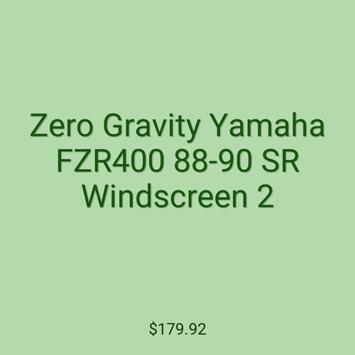 Zero Gravity Yamaha FZR400 88-90 SR Windscreen 2