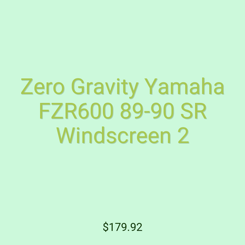 Zero Gravity Yamaha FZR600 89-90 SR Windscreen 2