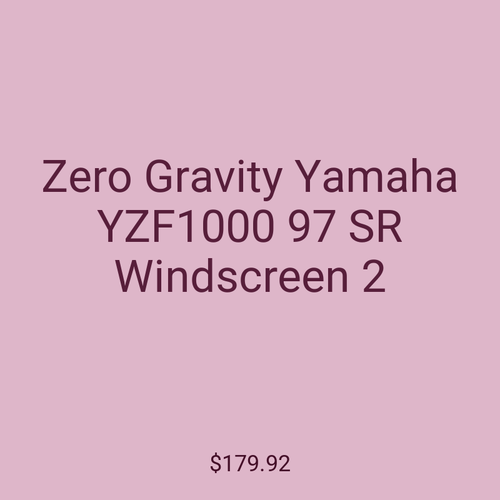 Zero Gravity Yamaha YZF1000 97 SR Windscreen 2