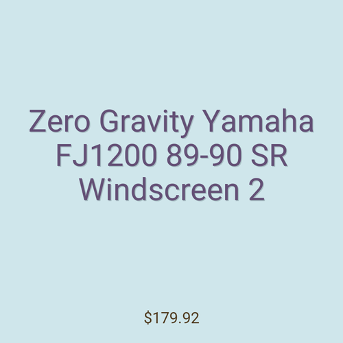 Zero Gravity Yamaha FJ1200 89-90 SR Windscreen 2