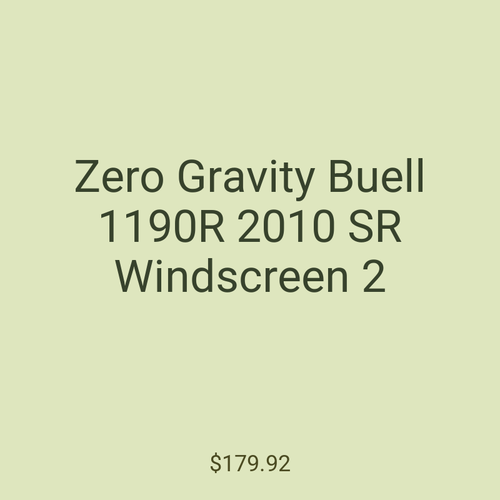 Zero Gravity Buell 1190R 2010 SR Windscreen 2