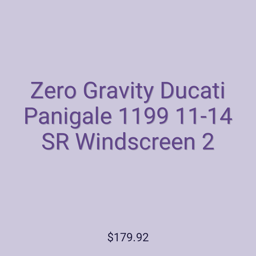 Zero Gravity Ducati Panigale 1199 11-14 SR Windscreen 2