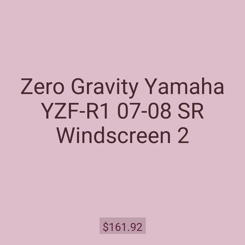 Zero Gravity Yamaha YZF-R1 07-08 SR Windscreen 2