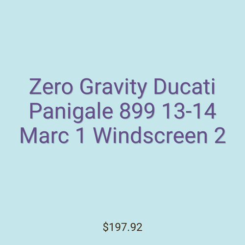 Zero Gravity Ducati Panigale 899 13-14 Marc 1 Windscreen 2
