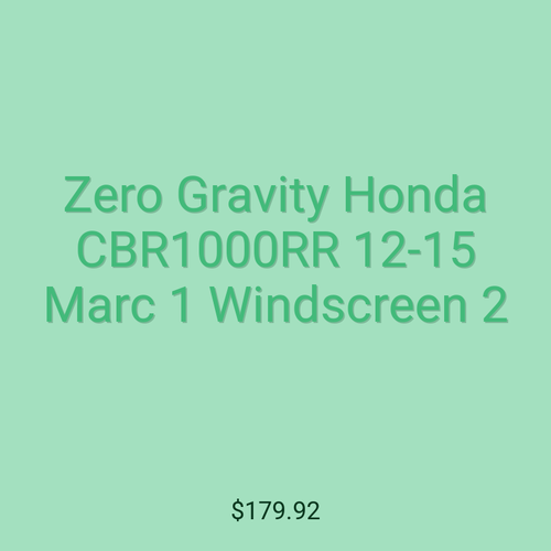 Zero Gravity Honda CBR1000RR 12-15 Marc 1 Windscreen 2