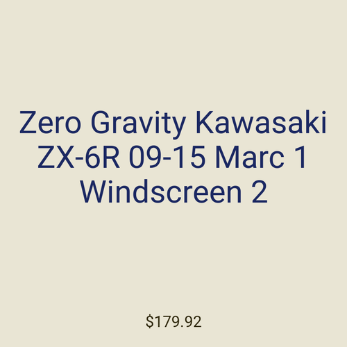 Zero Gravity Kawasaki ZX-6R 09-15 Marc 1 Windscreen 2