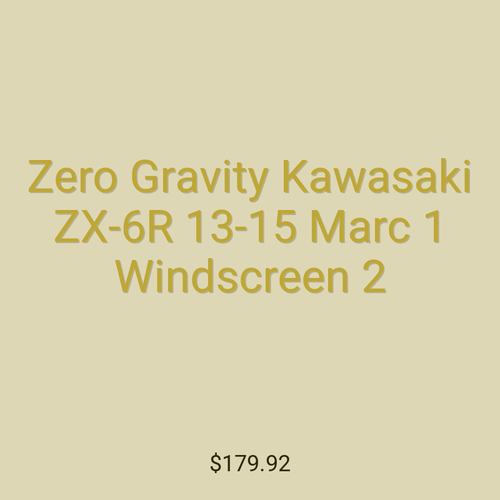Zero Gravity Kawasaki ZX-6R 13-15 Marc 1 Windscreen 2