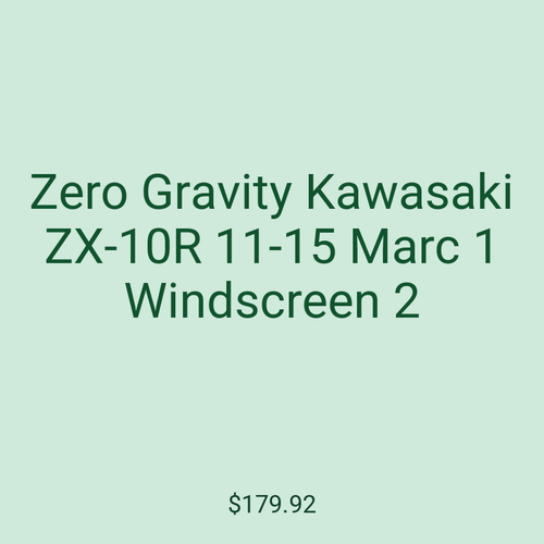 Zero Gravity Kawasaki ZX-10R 11-15 Marc 1 Windscreen 2