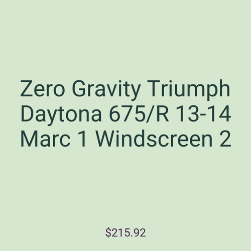 Zero Gravity Triumph Daytona 675/R 13-14 Marc 1 Windscreen 2