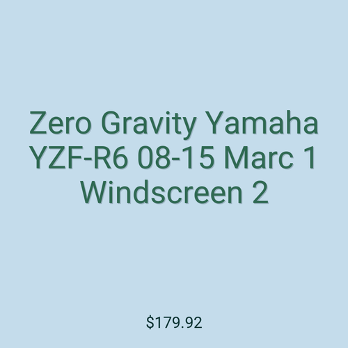 Zero Gravity Yamaha YZF-R6 08-15 Marc 1 Windscreen 2