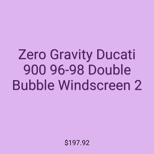 Zero Gravity Ducati 900 96-98 Double Bubble Windscreen 2