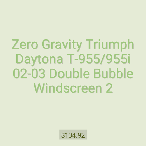 Zero Gravity Triumph Daytona T-955/955i 02-03 Double Bubble Windscreen 2