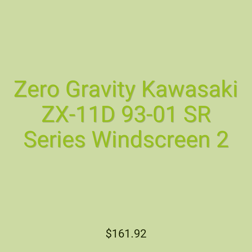 Zero Gravity Kawasaki ZX-11D 93-01 SR Series Windscreen 2