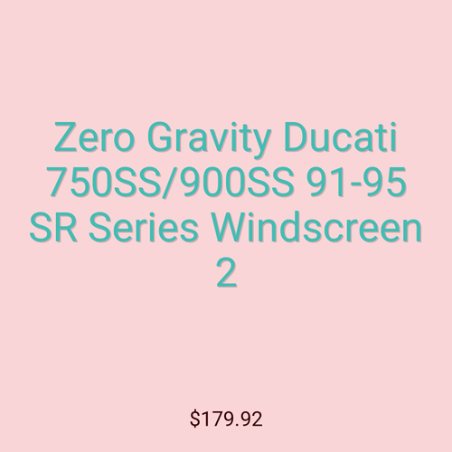 Zero Gravity Ducati 750SS/900SS 91-95 SR Series Windscreen 2