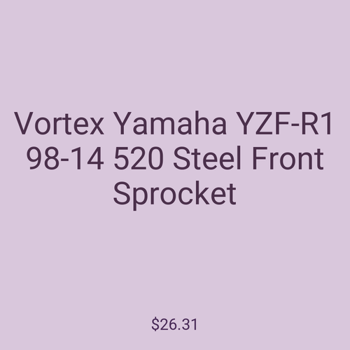 Vortex Yamaha YZF-R1 98-14 520 Steel Front Sprocket