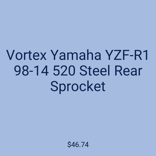 Vortex Yamaha YZF-R1 98-14 520 Steel Rear Sprocket