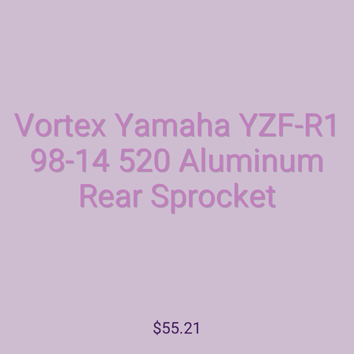 Vortex Yamaha YZF-R1 98-14 520 Aluminum Rear Sprocket