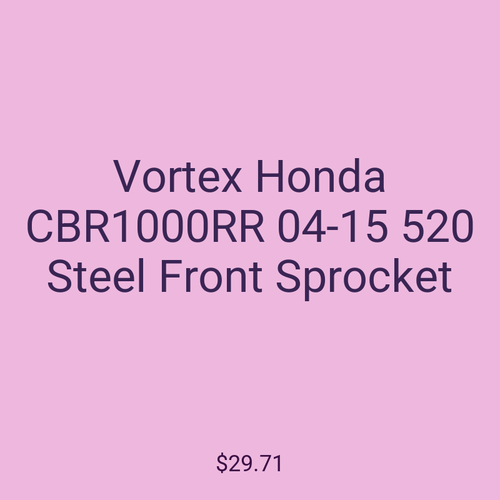 Vortex Honda CBR1000RR 04-15 520 Steel Front Sprocket