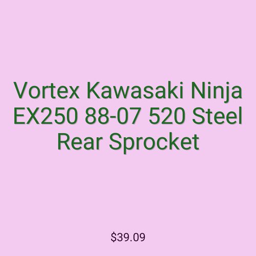 Vortex Kawasaki Ninja EX250 88-07 520 Steel Rear Sprocket
