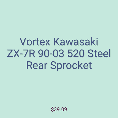 Vortex Kawasaki ZX-7R 90-03 520 Steel Rear Sprocket