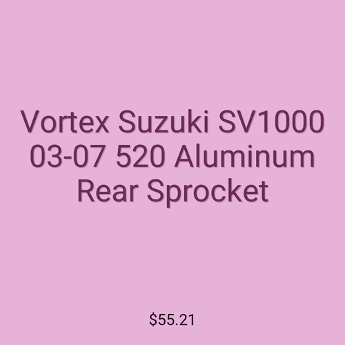 Vortex Suzuki SV1000 03-07 520 Aluminum Rear Sprocket
