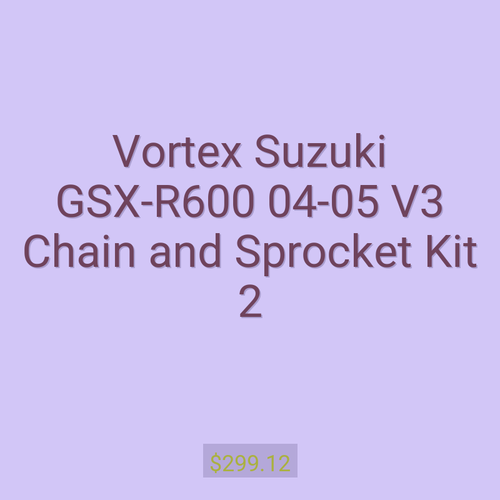 Vortex Suzuki GSX-R600 04-05 V3 Chain and Sprocket Kit 2