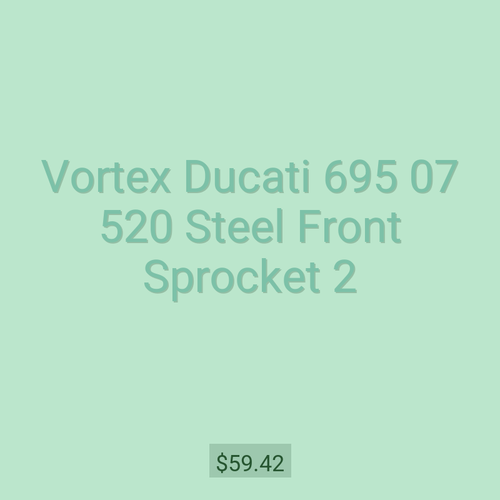 Vortex Ducati 695 07 520 Steel Front Sprocket 2