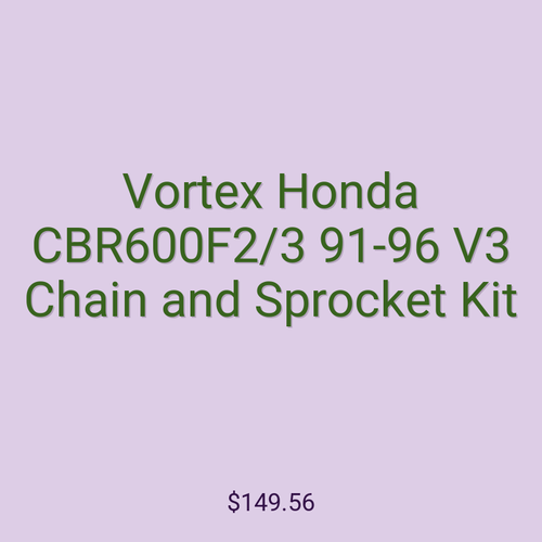 Vortex Honda CBR600F2/3 91-96 V3 Chain and Sprocket Kit