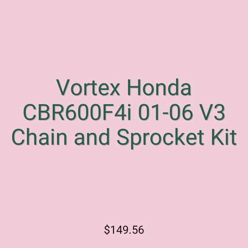 Vortex Honda CBR600F4i 01-06 V3 Chain and Sprocket Kit