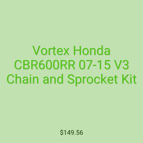 Vortex Honda CBR600RR 07-15 V3 Chain and Sprocket Kit