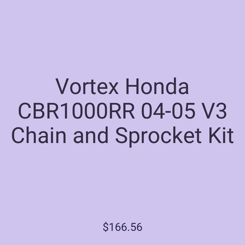 Vortex Honda CBR1000RR 04-05 V3 Chain and Sprocket Kit