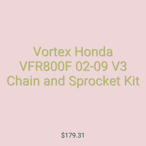 Vortex Honda VFR800F 02-09 V3 Chain and Sprocket Kit